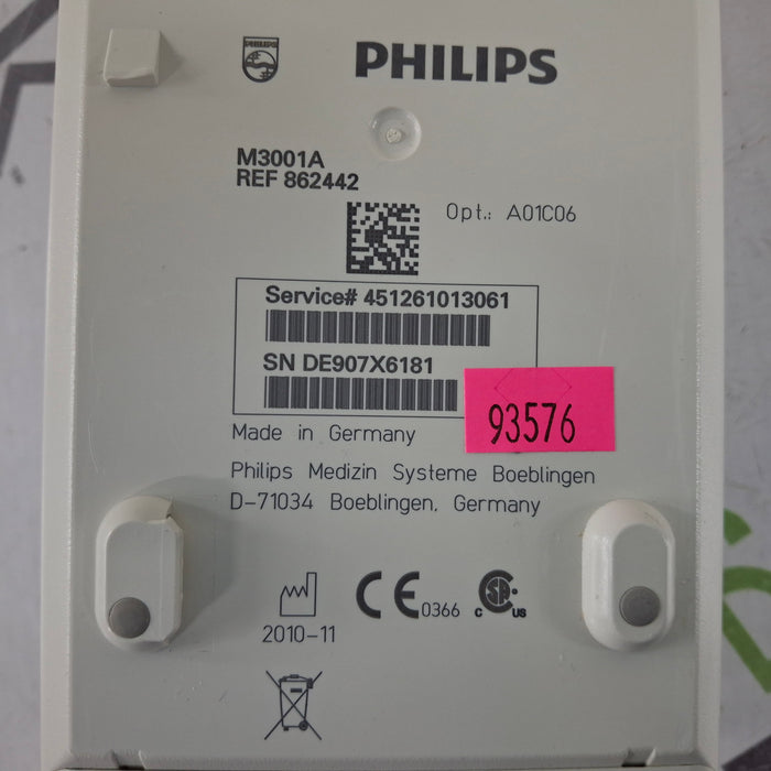 Philips M3001A-A01C06 Fast SpO2, NIBP, ECG, Temp, IBP MMS Module