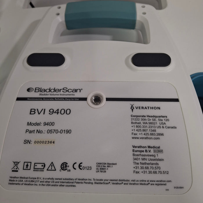 Verathon Medical, Inc BVI 9400 Bladderscan