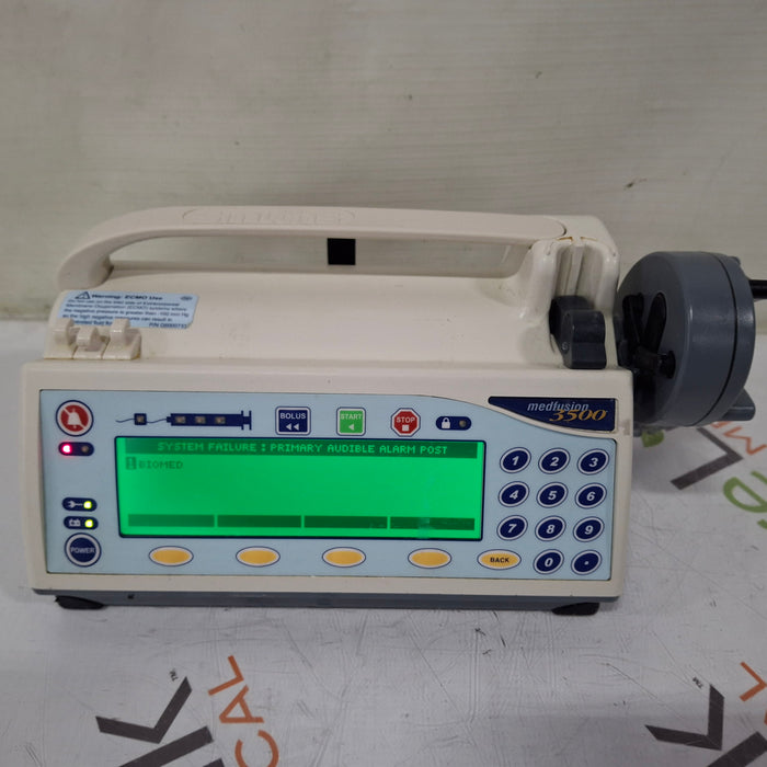 Smiths Medical Medfusion 3500 Syringe Infusion Pump