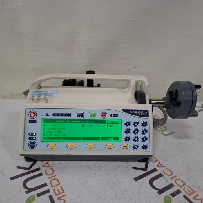 Smiths Medical Medfusion 3500 Syringe Infusion Pump