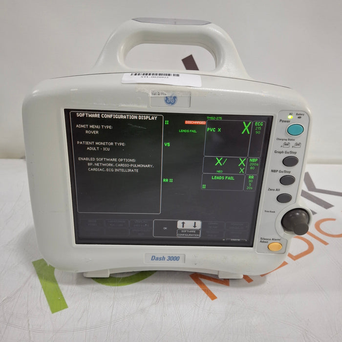 GE Healthcare Dash 3000 - GE/Nellcor SpO2 Patient Monitor