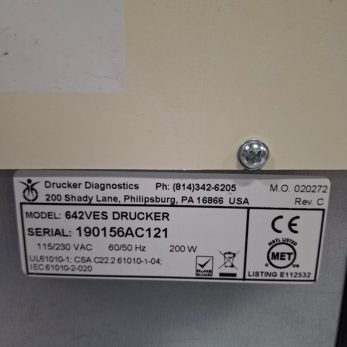 Drucker Diagnostics 642VES Drucker Centrifuge
