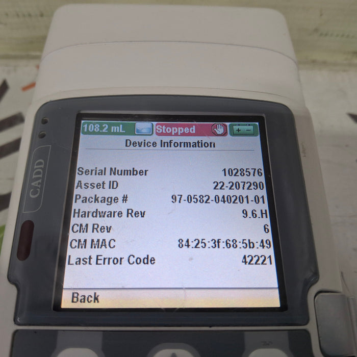 Smiths Medical Smiths Medical CADD Solis 2110 Infusion Pump w/2131 Module Infusion Pumps reLink Medical
