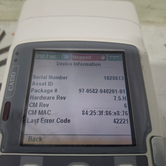 Smiths Medical CADD Solis 2110 Infusion Pump w/2131 Module