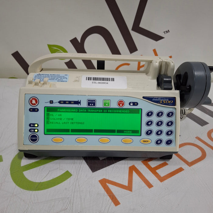 Smiths Medical Medfusion 3500 Syringe Infusion Pump