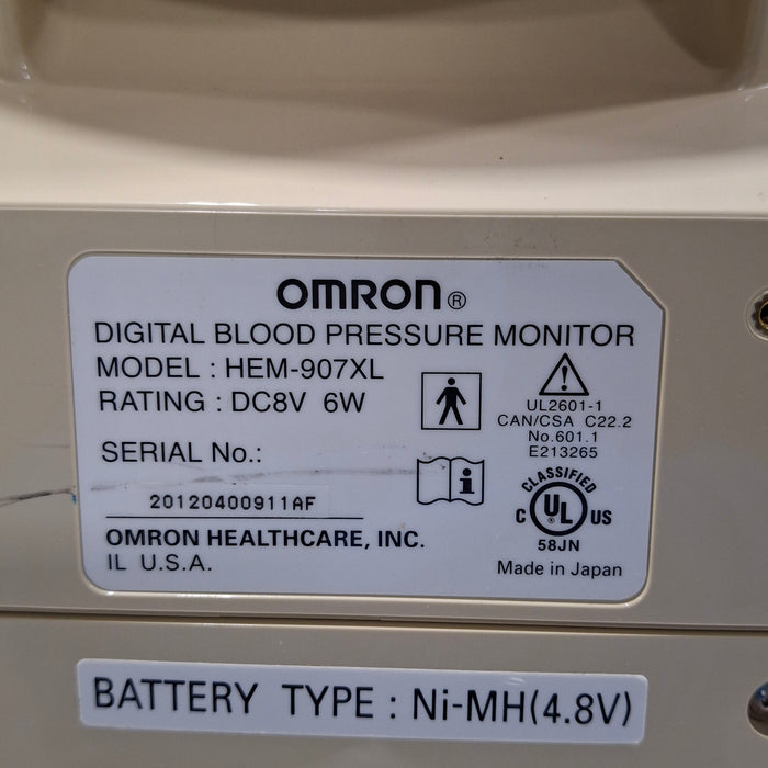 Omron HEM-907XL Blood Pressure Monitor