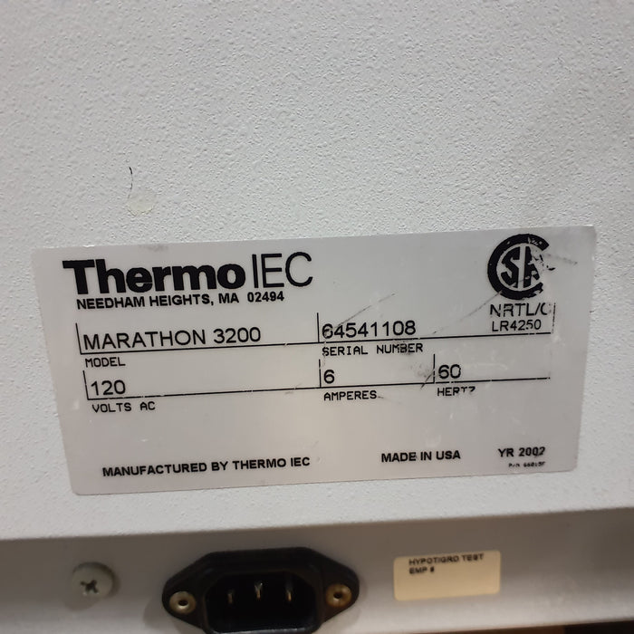 Thermo Scientific Marathon 3200 Benchtop Centrifuge