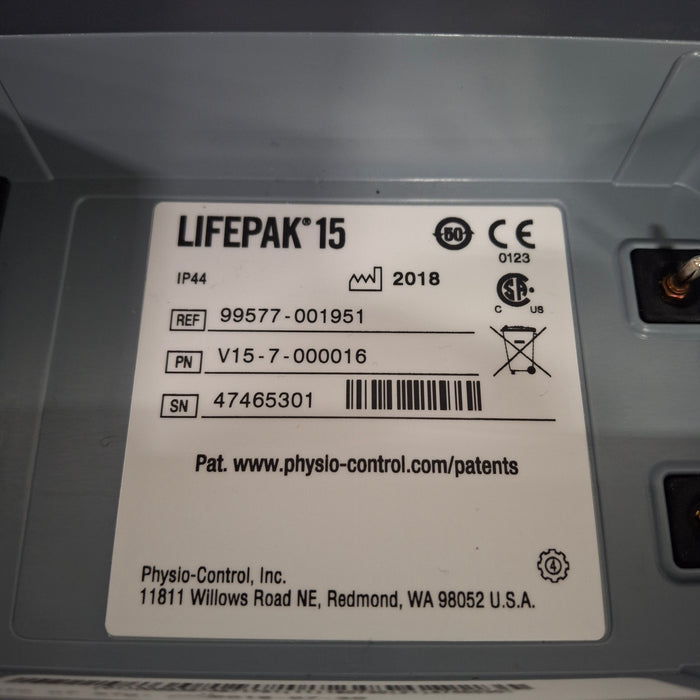 Physio-Control LifePak 15 3-Lead Defibrillator