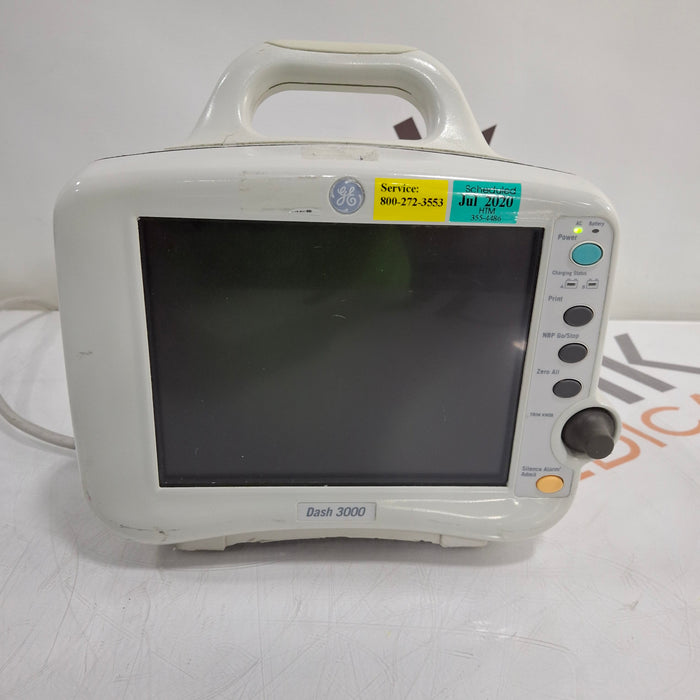 GE Healthcare Dash 3000 - GE/Nellcor SpO2 Patient Monitor