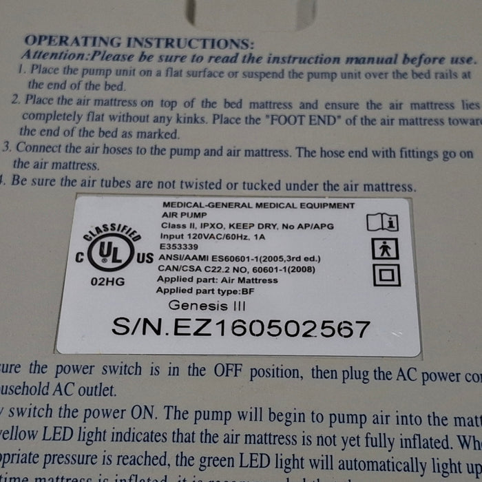 Medline Genesis III Air Pump