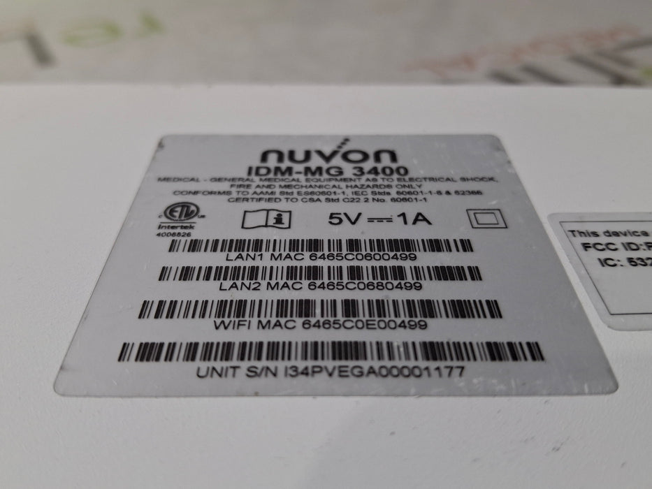 NUVON IDM-MG 3400 Electronic System