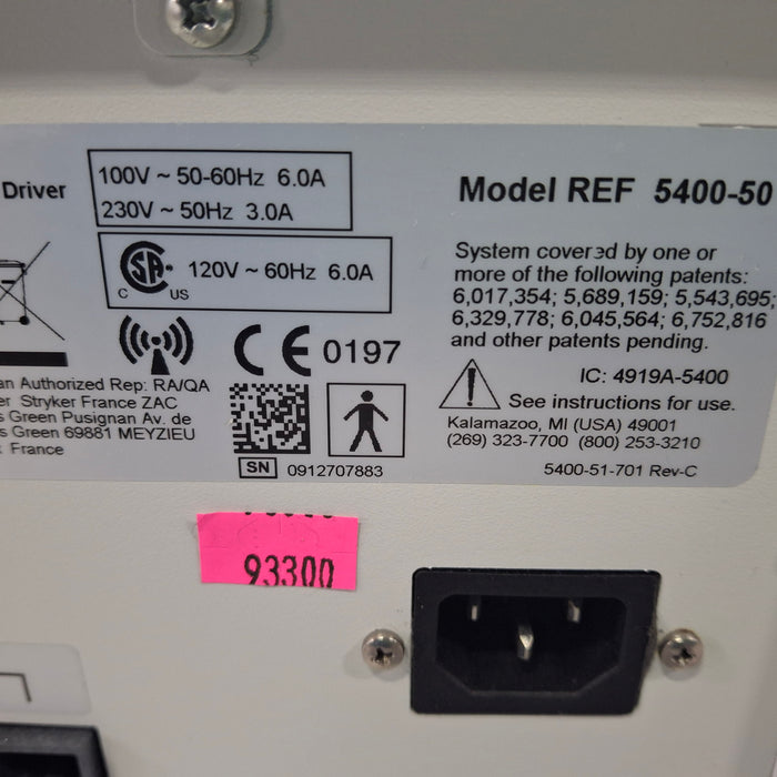 Stryker 5400-050 Core Powered Instrument Driver