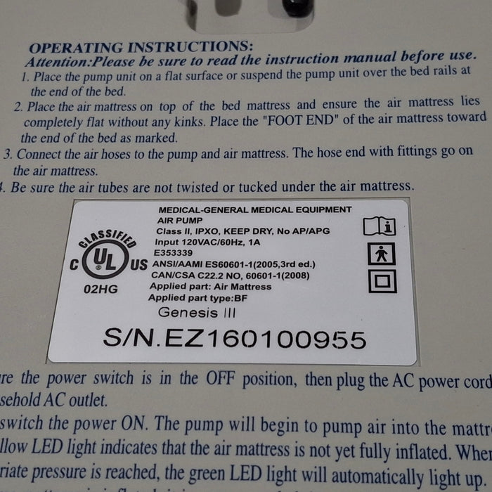 Medline Genesis III Air Pump
