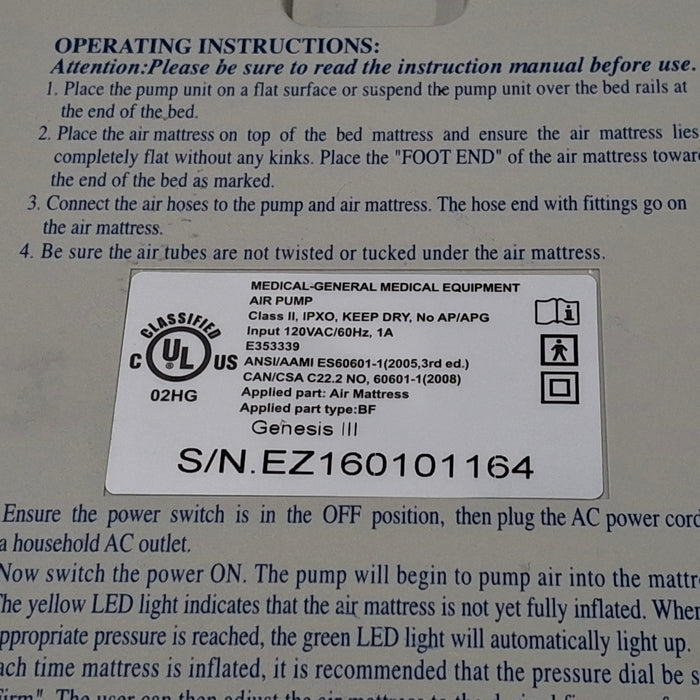 Medline Genesis III Air Pump