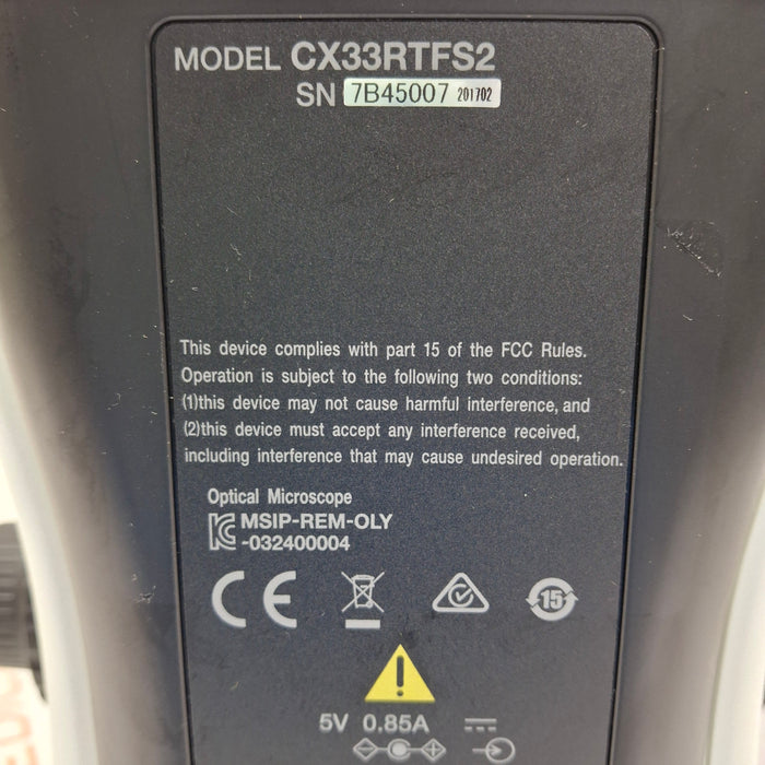 Olympus CX33 Trinocular Microscope