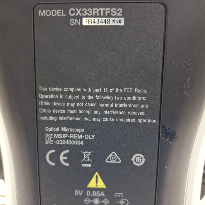 Olympus CX33 Trinocular Microscope