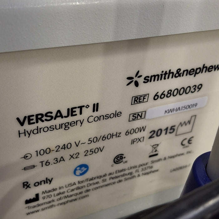 Smith & Nephew Versajet II Hydrosurgery Console