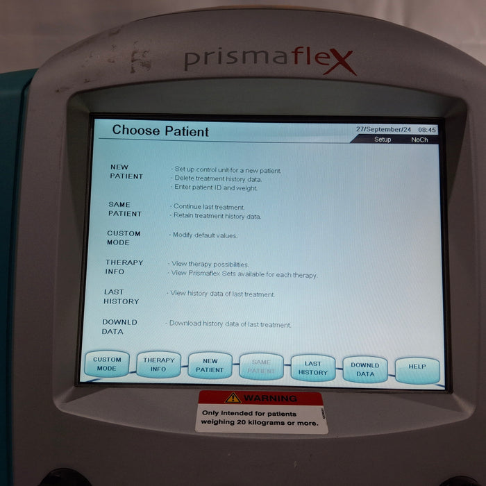 Gambro Prismaflex Dialysis Machine