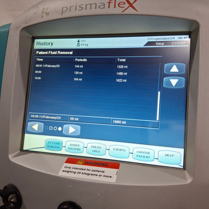 Gambro Prismaflex Dialysis Machine