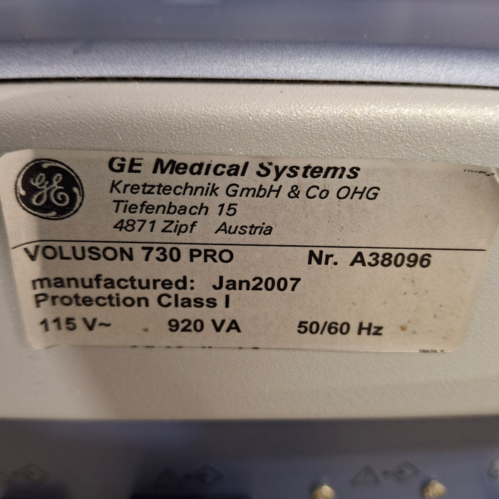 GE Healthcare Voluson 730 Pro Ultrasound