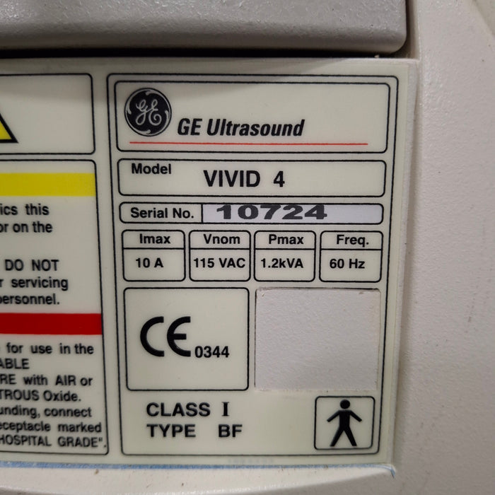 GE Healthcare Vivid 4 Ultrasound