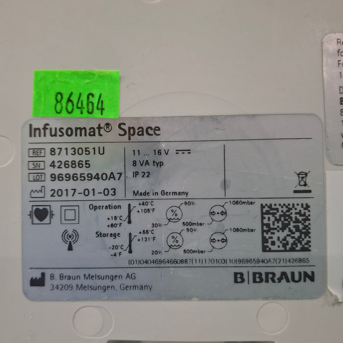 B. Braun Infusomat Space Infusion Pump