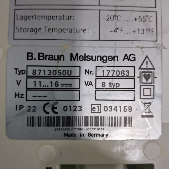 B. Braun Infusomat Space w/Pole Clamp & AC Adapter Infusion Pump