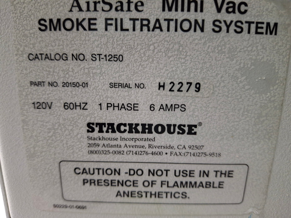 Cryomedics AirSafe MiniVac Smoke Filtration System