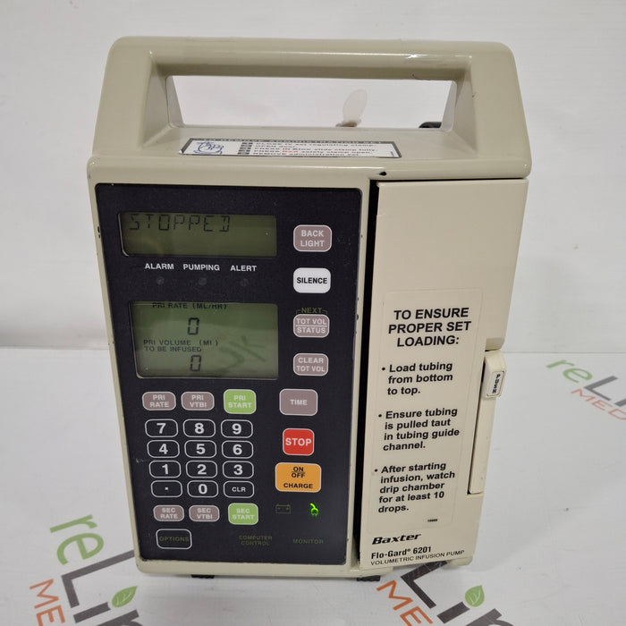 Baxter Flo-Gard 6201 Infusion Pump