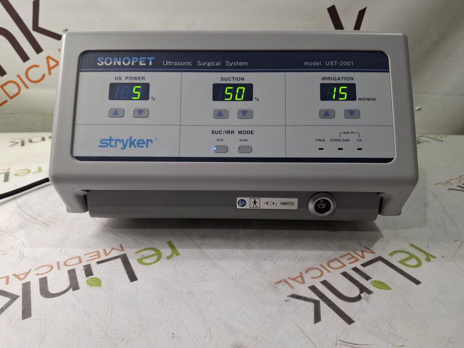 Stryker SonoPet Omni UST-2001 Ultrasonic Surgical System