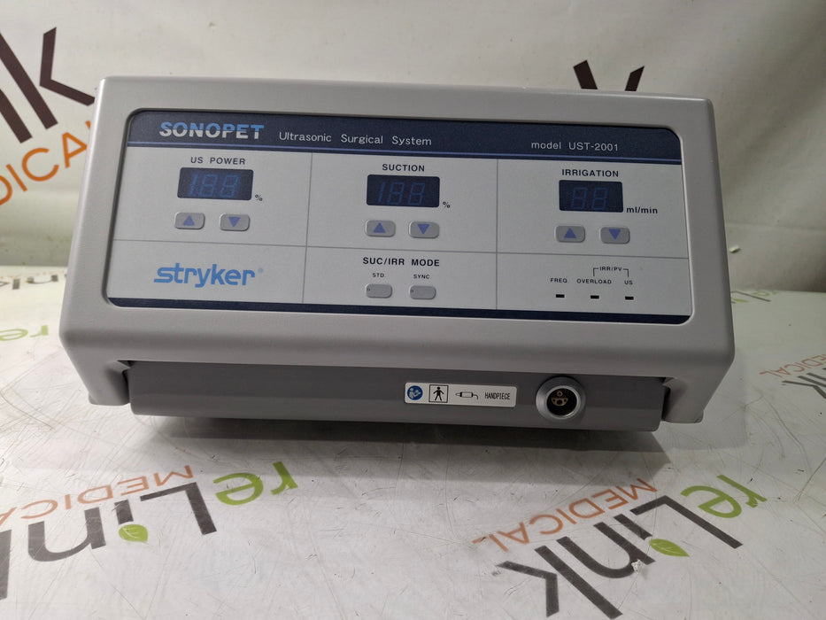 Stryker SonoPet Omni UST-2001 Ultrasonic Surgical System