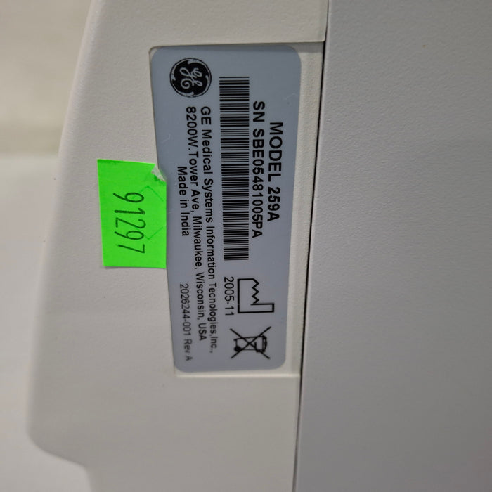 GE Healthcare Corometrics 250 Series Model 259 Fetal Monitor