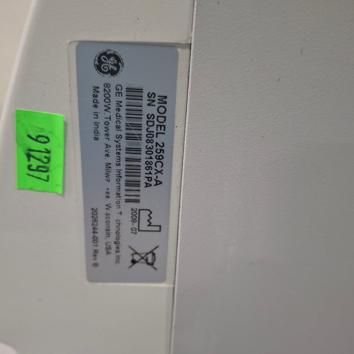 GE Healthcare Corometrics 250cx Series Model 259cx-a Fetal Monitor