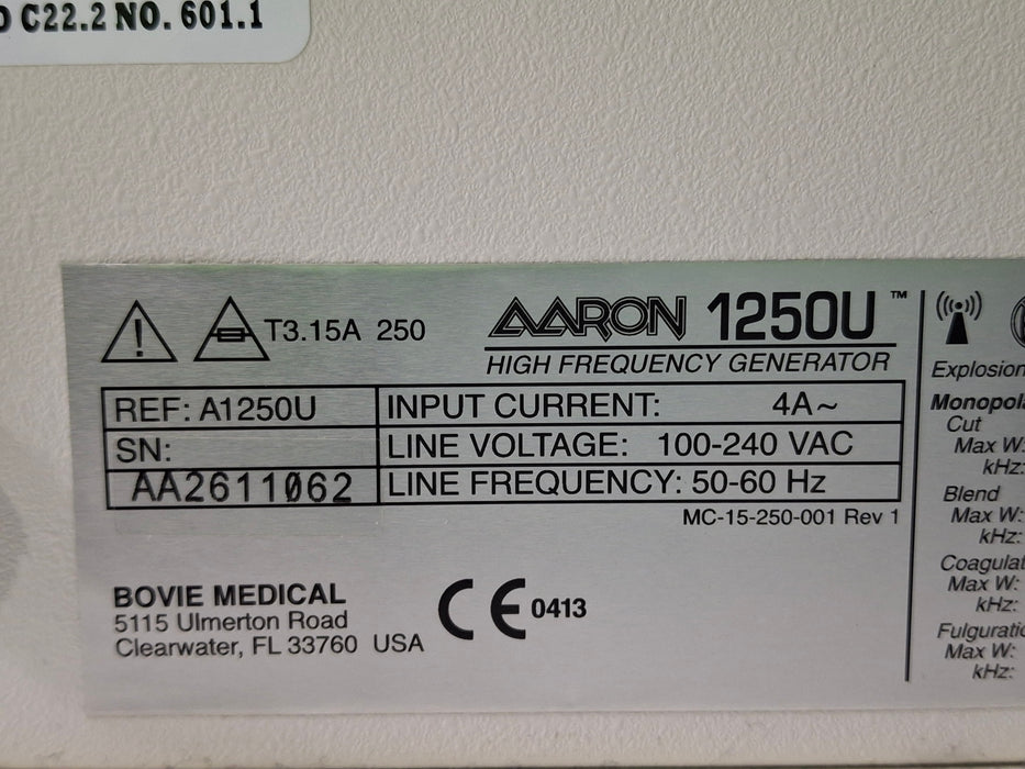 Bovie Aaron 1250 Electrosurgical Unit