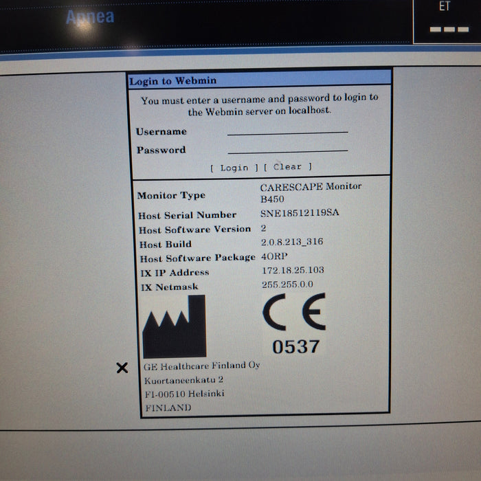 GE Healthcare GE Healthcare Carescape B450 Patient Monitor Patient Monitors reLink Medical