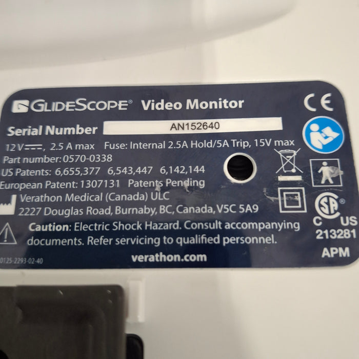 Verathon Medical, Inc Glidescope Video Laryngoscope