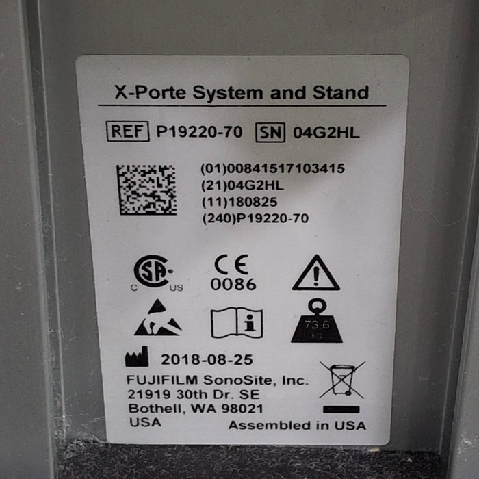 Sonosite Sonosite X-Porte Mobile Cart w/ Control Panel Ultrasound reLink Medical