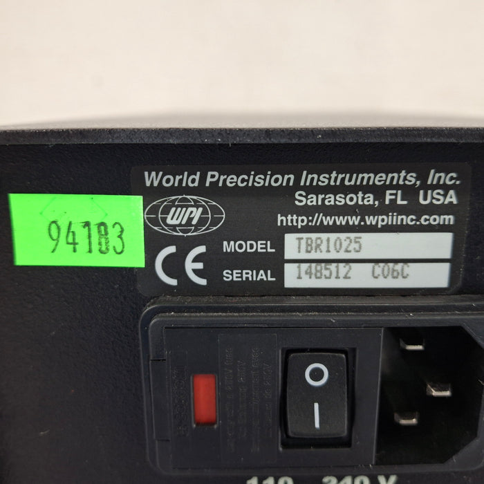 World Precision Instruments TBR 1025 Radical Analyzer