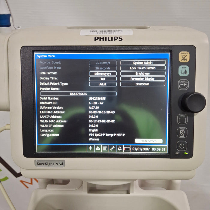 Philips SureSigns VS4 Vital Signs Monitor