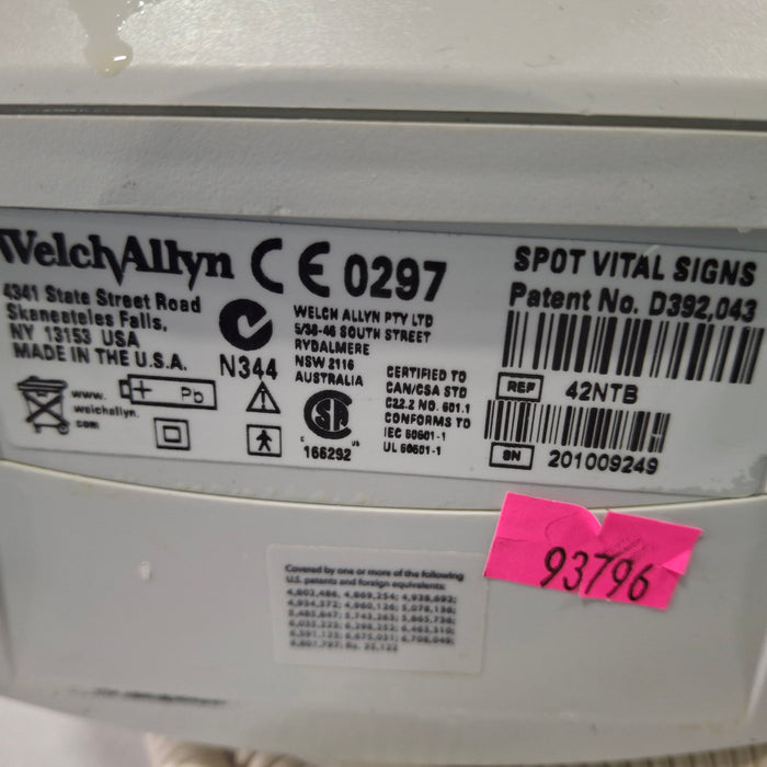 Welch Allyn Spot 420 - NIBP, Temp, Nellcor SpO2 Vital Signs Monitor