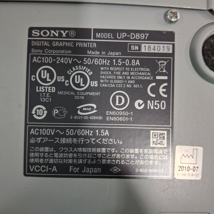 Sony UP-D897 Digital Graphic Printer