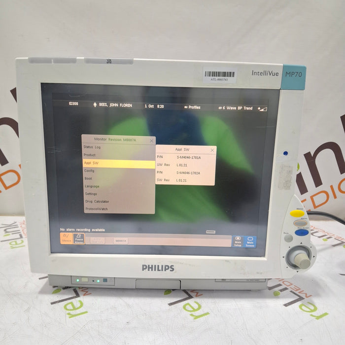 Philips IntelliVue MP70 Patient Monitor