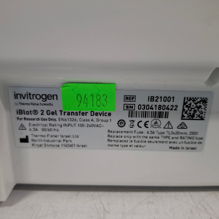 Life Technologies iBlot 2 Gel Transfer Device