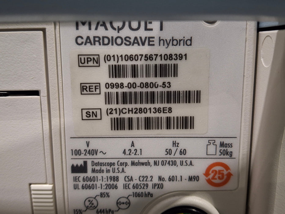 Maquet Cardiosave Hybrid IABP Datascope Pump