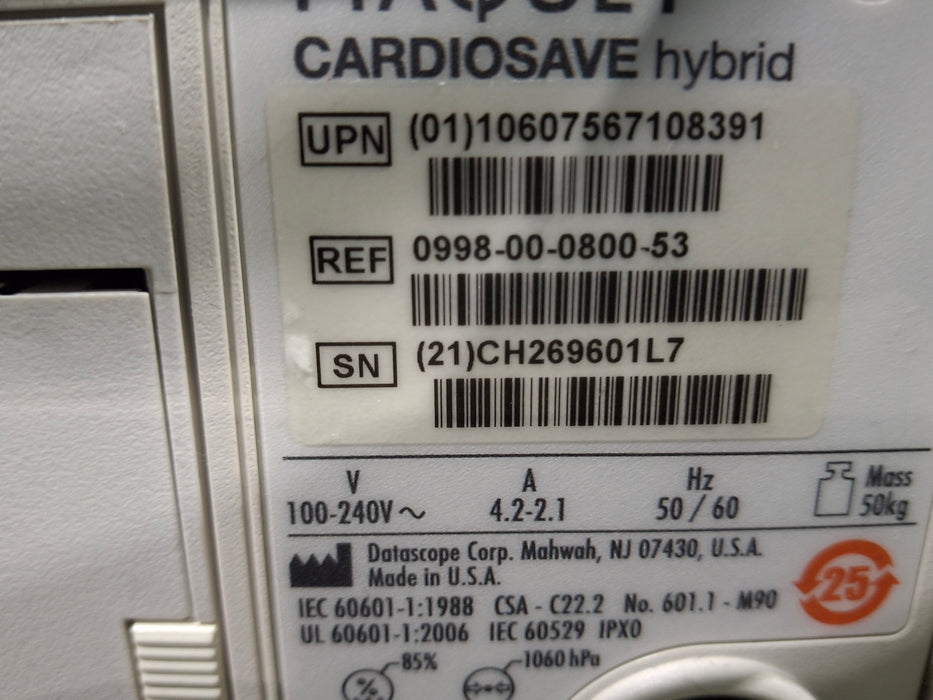 Maquet Cardiosave Hybrid IABP Datascope Pump