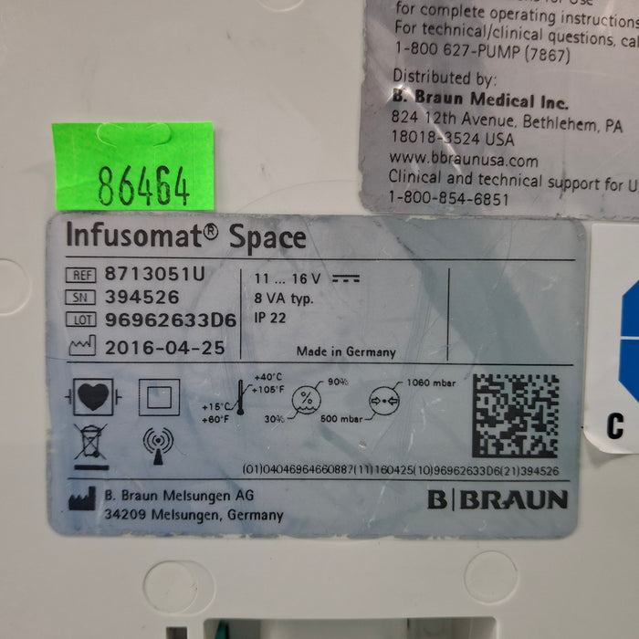 B. Braun Infusomat Space Infusion Pump