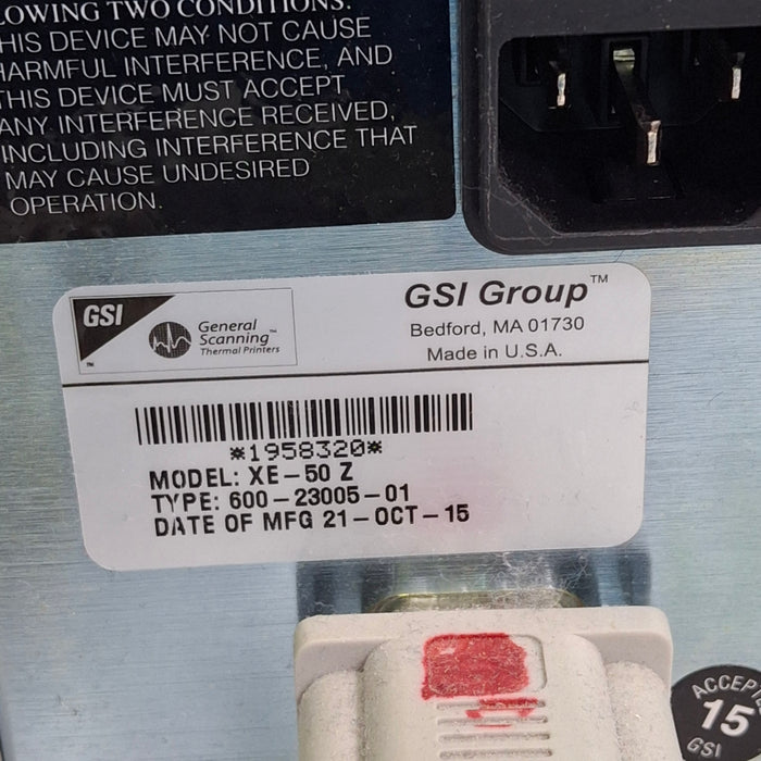 GSI Group XE-50 Z Thermal Printer