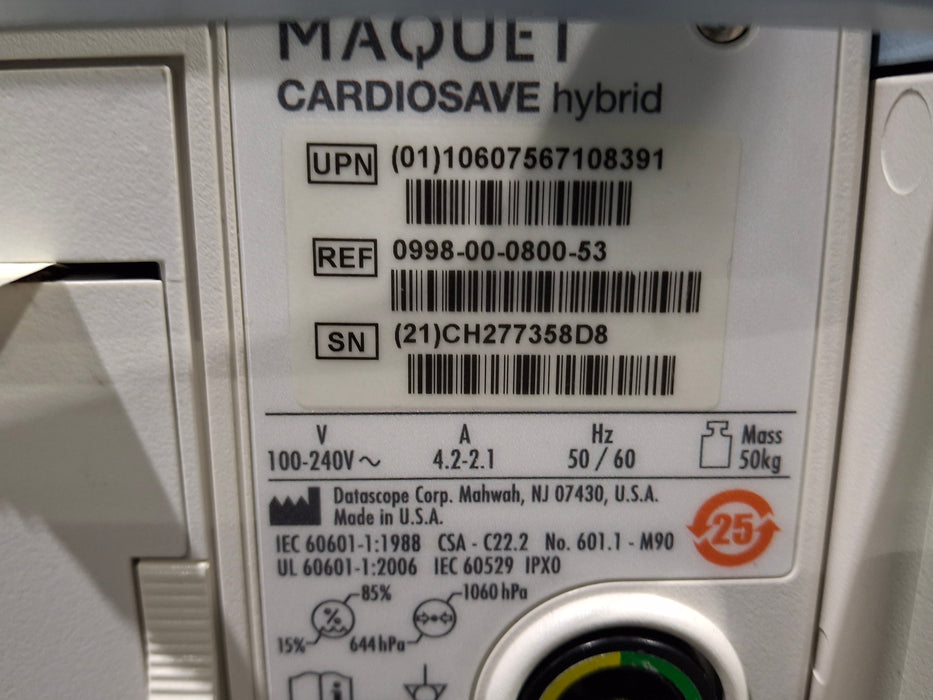 Maquet Cardiosave Hybrid IABP Datascope Pump