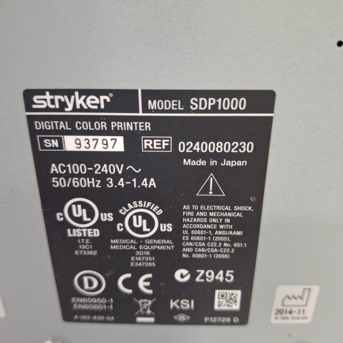 Stryker SDP1000 Digital Color Printer