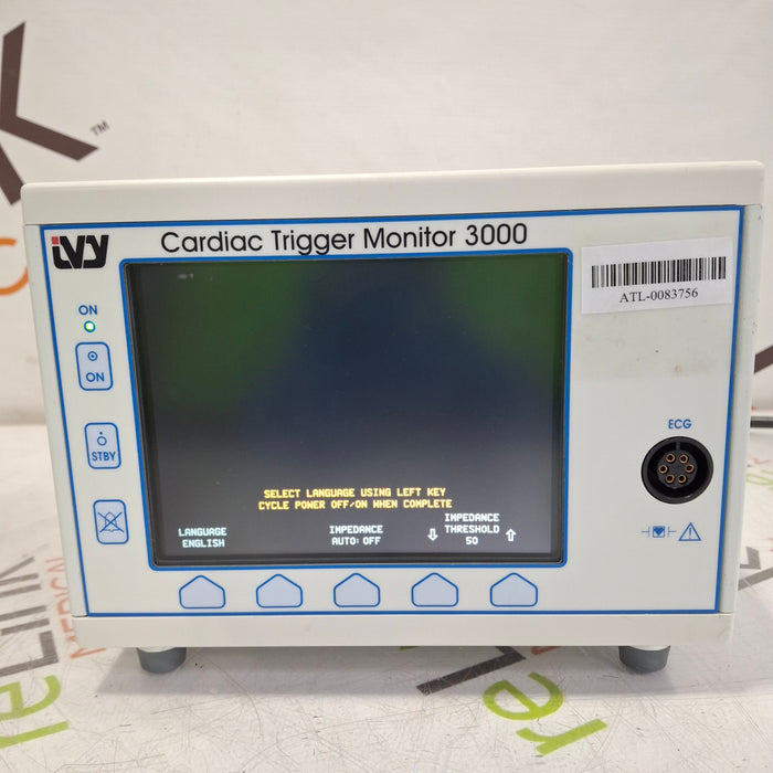 Ivy Biomedical Cardiac Trigger 3000 Patient Monitor